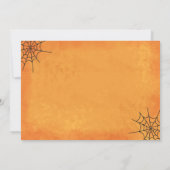 Halloween Pumpkin Carving Party Invitation Kaart (Achterkant)