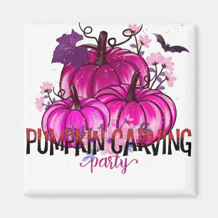 Halloween Pumpkin carving Party Magneet
