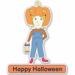 Halloween Pumpkin costume kind Sticker