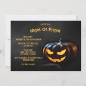 Halloween Pumpkin Creepy Horror Night Kaart (Achterkant)