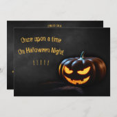 Halloween Pumpkin Creepy Horror Night Kaart (Voorkant / Achterkant)