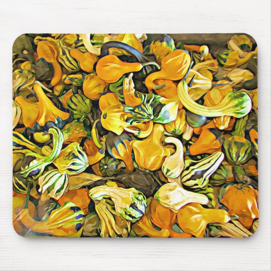 Halloween Pumpkin Decorative Squash Muismat (Voorkant)