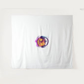 Halloween Pumpkin DJ Party Wandkleed (Voorkant (horizontaal))