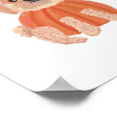 Halloween Pumpkin Dog Poster (Hoek)