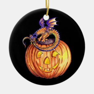 Halloween Pumpkin Dragon-versiering Keramisch Ornament