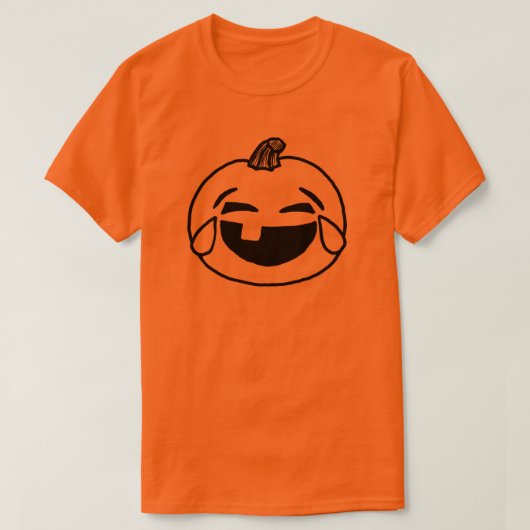 Halloween pumpkin emoji shirt lachend emoji groep (Design voorkant)