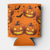 Halloween Pumpkin en Bats Blikjeskoeler (Voorkant)