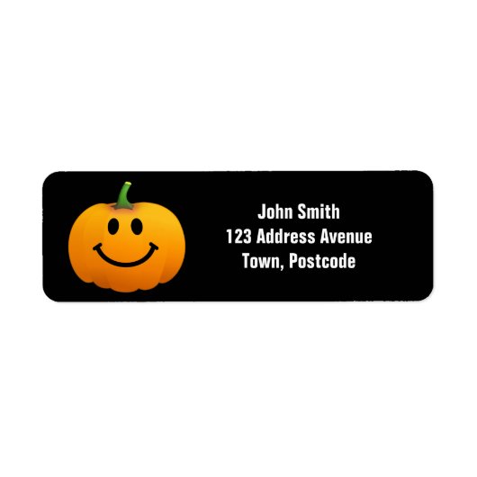 Halloween Pumpkin Etiket (Voorkant)