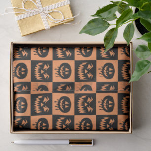 Halloween Pumpkin Face Ghost Spooky Pattern Tissuepapier