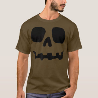 Halloween Pumpkin Face Jack o' lantern Lazy Costum T-shirt