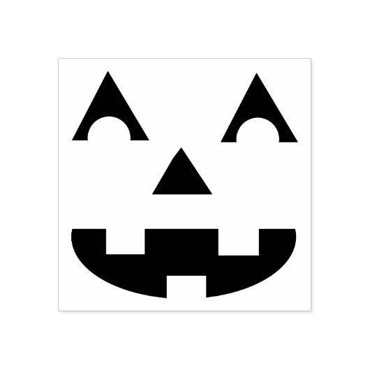 Halloween Pumpkin Face Rubberstempel (Afrduk)