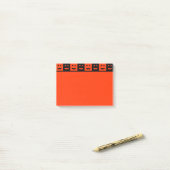 Halloween Pumpkin Face Squares Post-it® Notes (Op bureau)