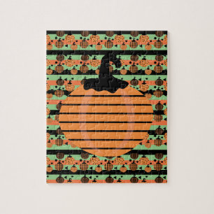 Halloween Pumpkin Geometrical Patroon Legpuzzel