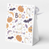 Halloween Pumpkin Ghost en Bat Favoriete Box Bedankdoosjes (Achterkant)