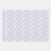 Halloween Pumpkin, Ghost Stripe Pattern Inpakpapier Vel (Voorkant 2)