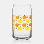 Halloween Pumpkin Glass Can Halloween Drinkware (Verso)