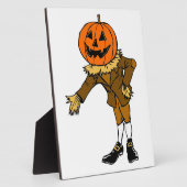 HALLOWEEN PUMPKIN HEAD SCARECROW PILGRIM FOTOPLAAT (Zijkant)