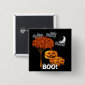 HALLOWEEN PUMPKIN HEADS Button (Voorkant /achterkant)