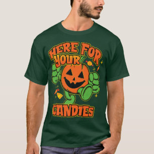 Halloween Pumpkin hier voor je Snoepjes Grafisch f T-shirt