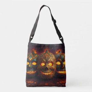 Halloween Pumpkin-hoofden Crossbody Tas