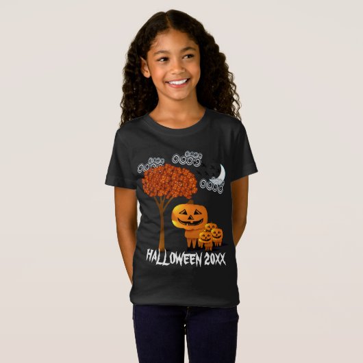 HALLOWEEN PUMPKIN HOOFDT T-shirt (Voorkant volledig)
