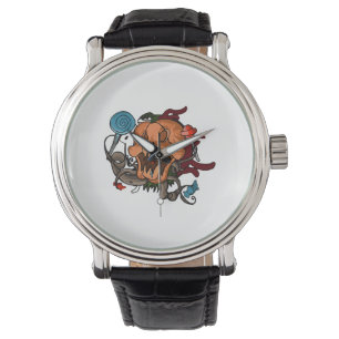 Halloween Pumpkin Horloge