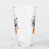 Halloween Pumpkin Jack O' Lantern Dead Tree Glas (Rechts)