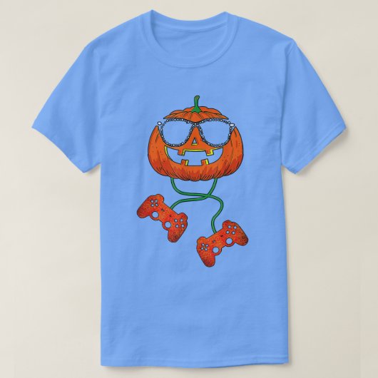 Halloween Pumpkin Jack O Lantern Halloween Gamer B T-shirt (Design voorkant)
