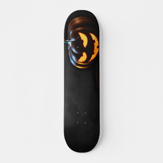 Halloween Pumpkin Jack-O-Lantern Spooky Skateboard (Voorkant)