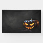 Halloween Pumpkin Jack-O-Lantern Spooky Spandoek (Horizontaal)
