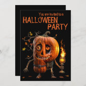 Halloween Pumpkin Kaart (Voorkant / Achterkant)