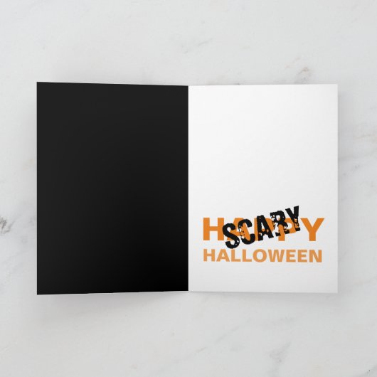 Halloween Pumpkin-kaart Kaart (Binnen)