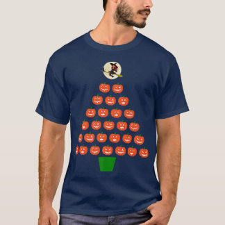 Halloween Pumpkin-kerstboomgaard Premium T-shirt