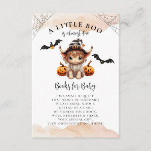 Halloween Pumpkin Koe Little Boo Boeken voor Baby Informatiekaartje