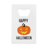 Halloween Pumpkin Kredietkaart Flessenopener (Achterkant)