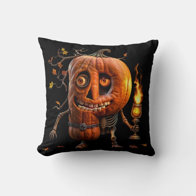 Halloween Pumpkin Kussen (Voorkant)