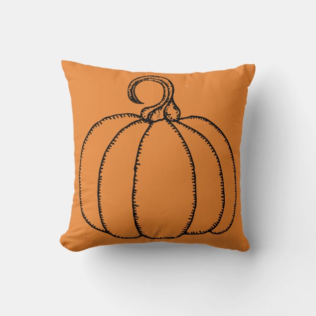 Halloween Pumpkin Kussen (Voorkant)