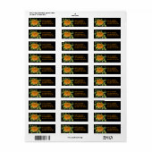 Halloween Pumpkin-label Etiket (Full Sheet)