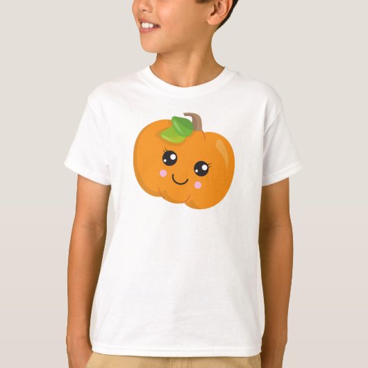 Halloween Pumpkin, lachende pompoen, Trick or trea T-shirt (Voorkant)