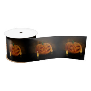 Halloween Pumpkin Lantern met kaarsen Lint
