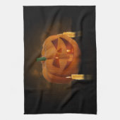 Halloween Pumpkin Lantern met kaarsen Theedoek (Verticaal)