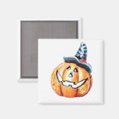 Halloween Pumpkin Magneet (Voorkant / Achterkant)