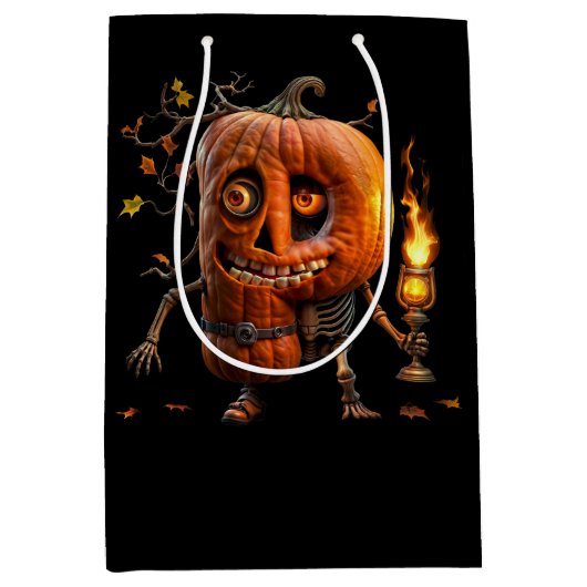 Halloween Pumpkin Medium Cadeauzakje (Voorkant)