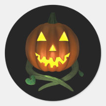 Halloween Pumpkin met wijnstokken