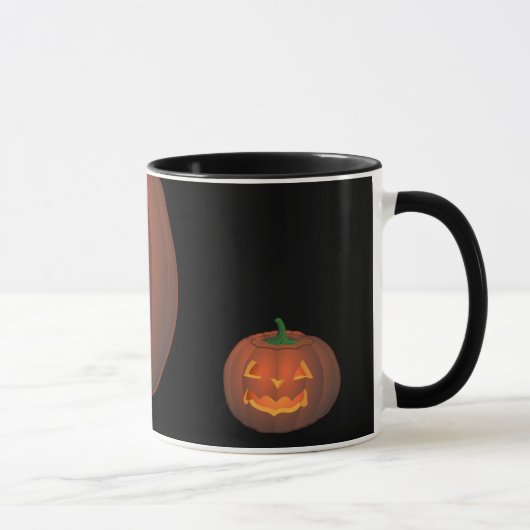 Halloween Pumpkin-Mokken/bekertjes met Jack-o-lant Mok (Rechts)