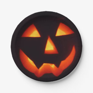 Halloween Pumpkin Papieren Bordje