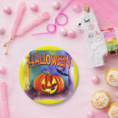 Halloween Pumpkin Papieren Bordje (Feest)