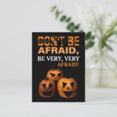 Halloween Pumpkin Party Invitation Briefkaart (Staand voorkant)
