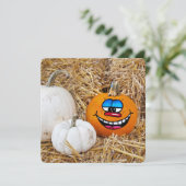 Halloween Pumpkin Party Kaart (Staand voorkant)