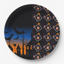 Halloween Pumpkin Party Paper Plates  Papieren Bordje
